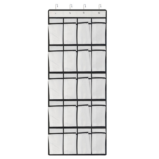 24 grid Over The Door Shoe Storage Hanging Bag Organizer