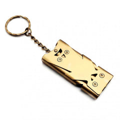 Double Tube Whistle Keychain High Decibel Survival Emergency Camping