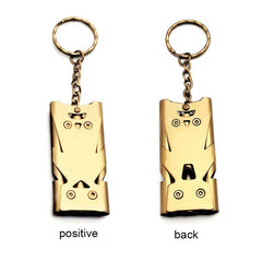 Double Tube Whistle Keychain High Decibel Survival Emergency Camping