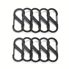 S Hook Carabiner Keychain Buckle Pendant Camping Hiking Supplies