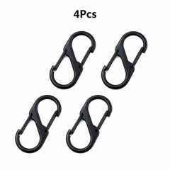 S Hook Carabiner Keychain Buckle Pendant Camping Hiking Supplies