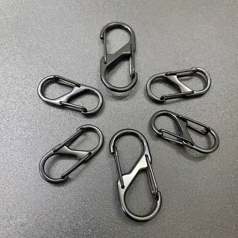 S Hook Carabiner Keychain Buckle Pendant Camping Hiking Supplies