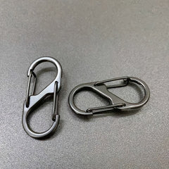 S Hook Carabiner Keychain Buckle Pendant Camping Hiking Supplies