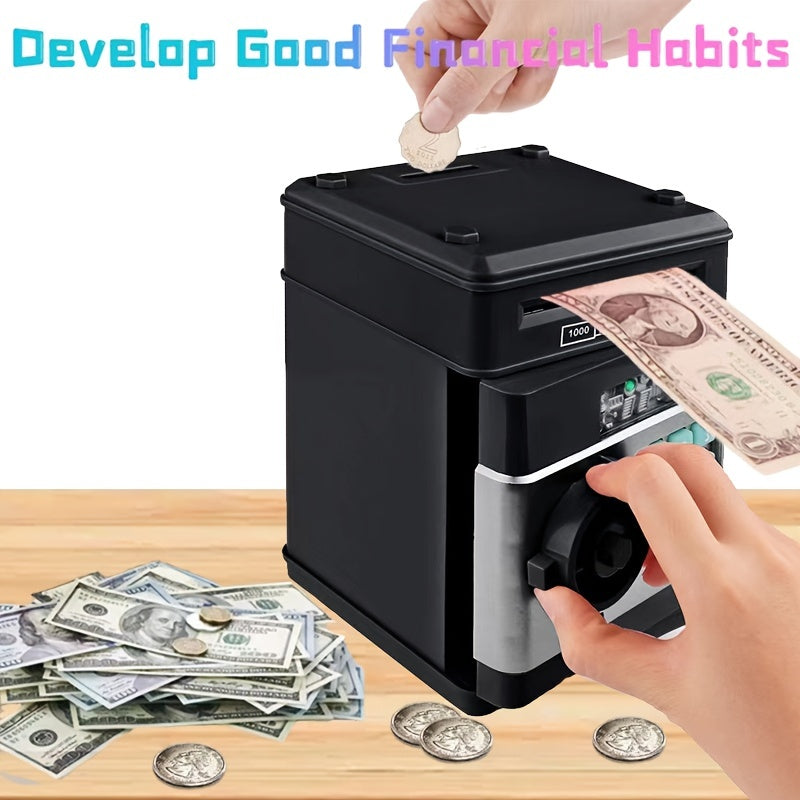 Piggy Bank Cash Coin Can ATM Bank Electronic Coin Money Bank