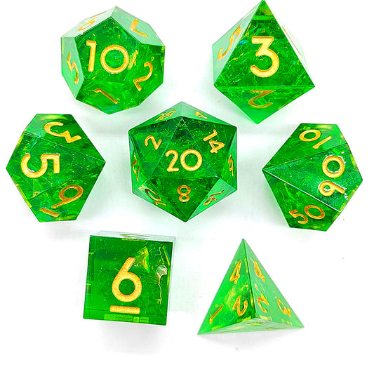 7pcs Resin Polyhedral Dice Set for Board Game