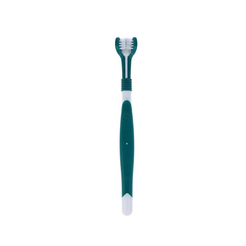 1pc 3-Sided Dog Toothbrush for Clean Teeth & Fresh Breath