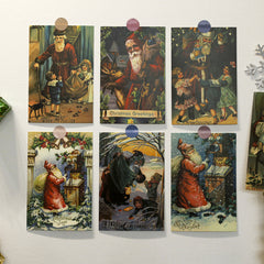 30pcs Christmas Postcards Wall Decoration Cards Christmas Photos Background