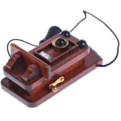 Vintage Dollhouse Wall Mount Phone Furniture Accessory