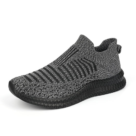 Women's Striped Mesh Slip-On Sneakers for Outdoor Activities