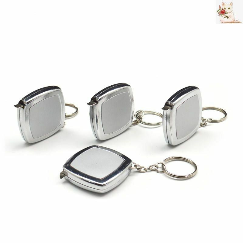 2m Small Tape Measure Key Ring Mini Pocket Portable Compact Steel Tape Measure