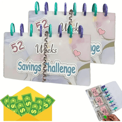 Ring Binder Cover 52 Week Savings Challenge Savings Binder