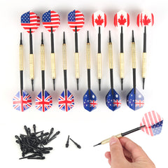 Soft Flag Pattern Dart Set Plastic Professional Durable Soft Tip Darts