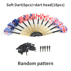 Soft Flag Pattern Dart Set Plastic Professional Durable Soft Tip Darts