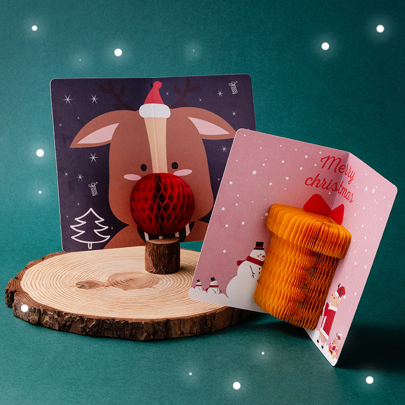 3D Honeycomb Birthday Greeting Card