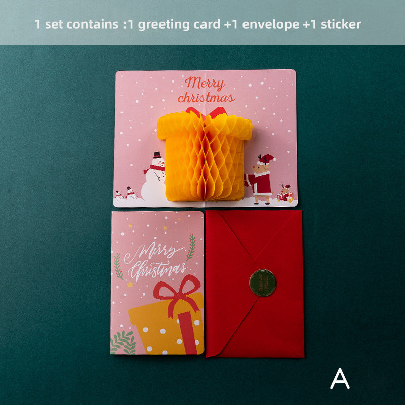 3D Honeycomb Birthday Greeting Card