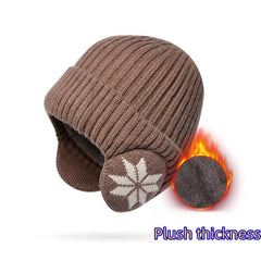 Winter Warm Knitted Hat for Men Women Outdoor Coldproof Ear Protection Beanie