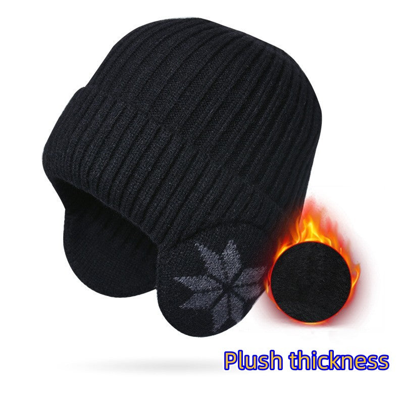 Winter Warm Knitted Hat for Men Women Outdoor Coldproof Ear Protection Beanie
