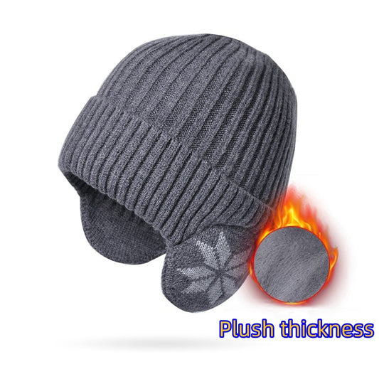 Winter Warm Knitted Hat for Men Women Outdoor Coldproof Ear Protection Beanie