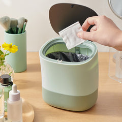 Mini Trash Can Office Desktop Garbage Bags Plastic Organizer