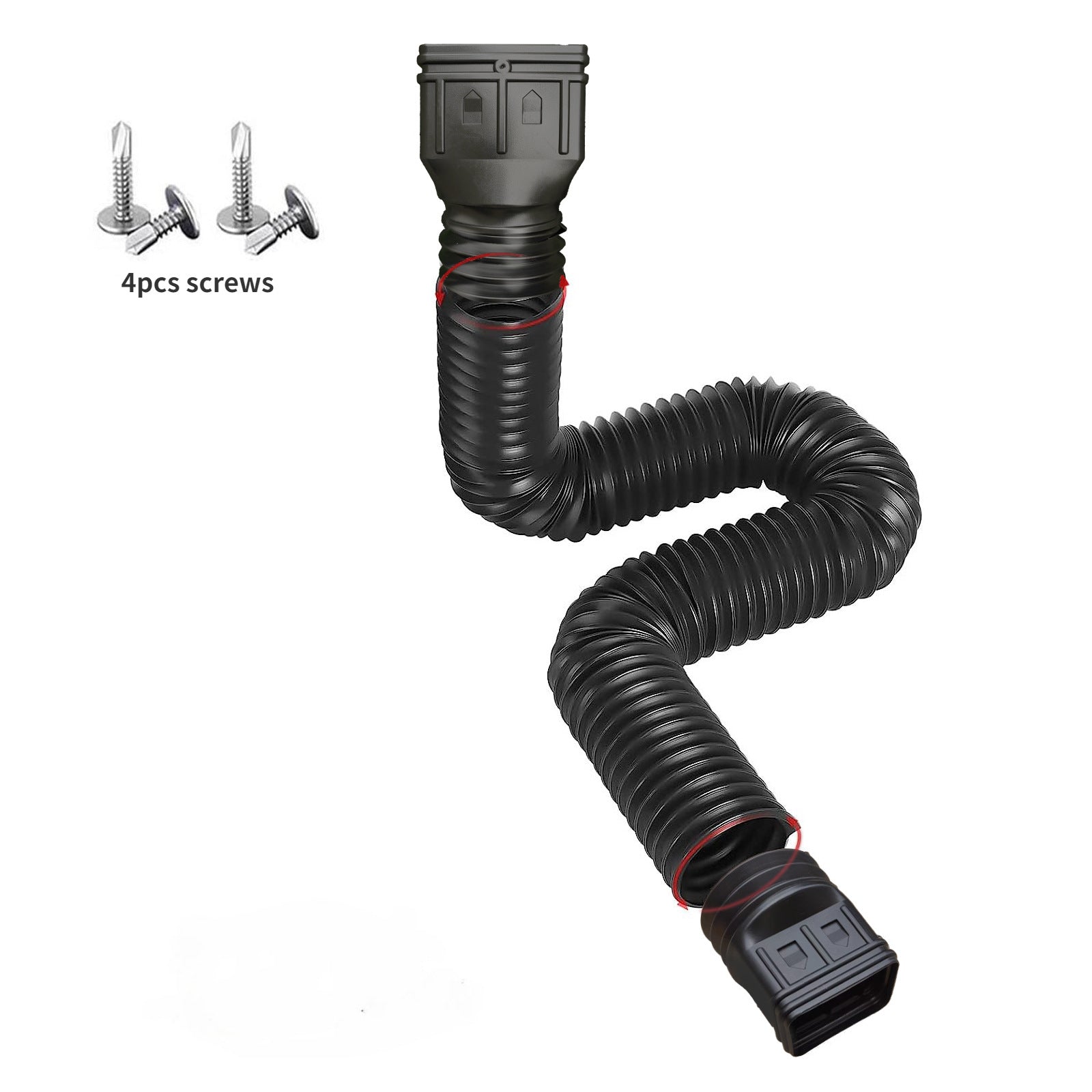 Flexible Downspout Extension Drainage Extender for Rain Gutters