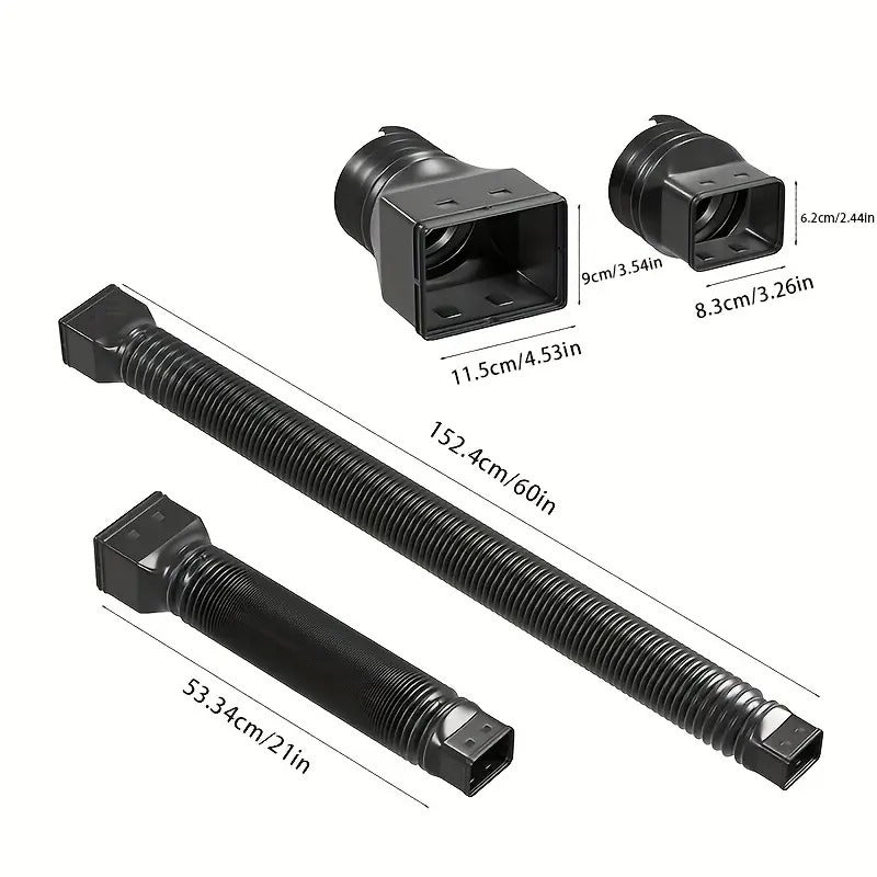 Flexible Downspout Extension Drainage Extender for Rain Gutters