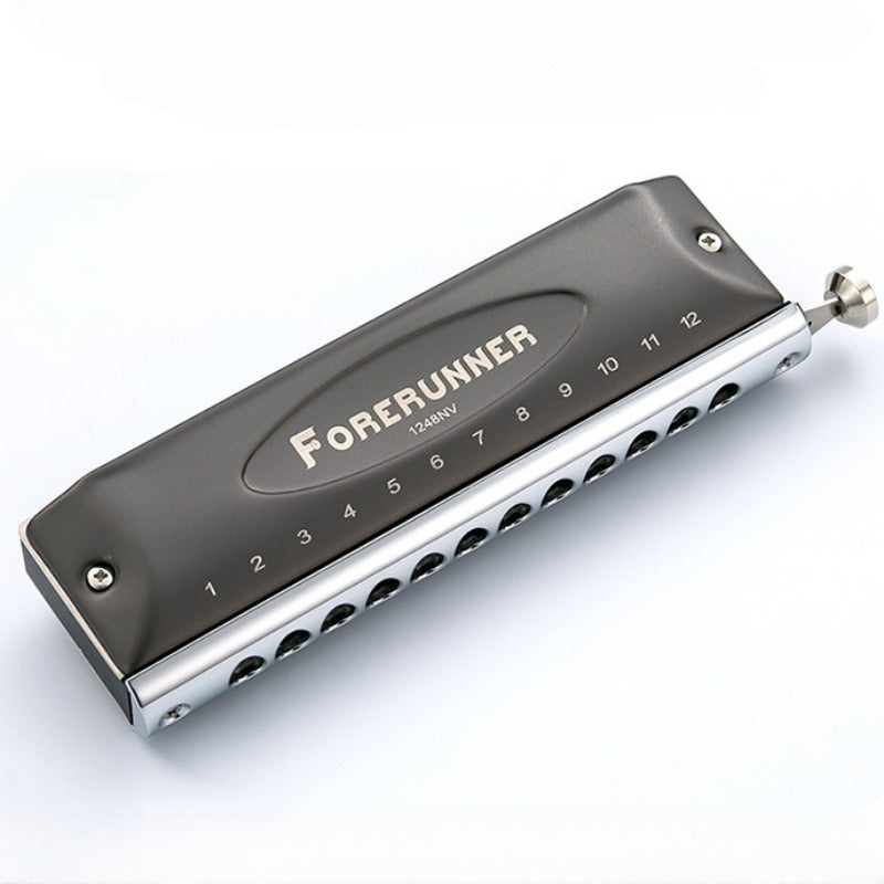 12 Hole Chromatic Harmonica Easy To Play And Carry