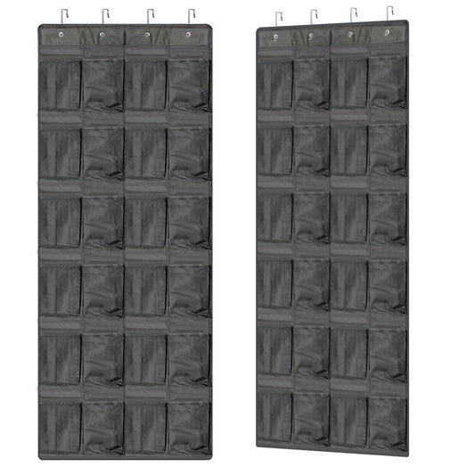 24-Pocket Over Door Shoe Storage Bag Organizer