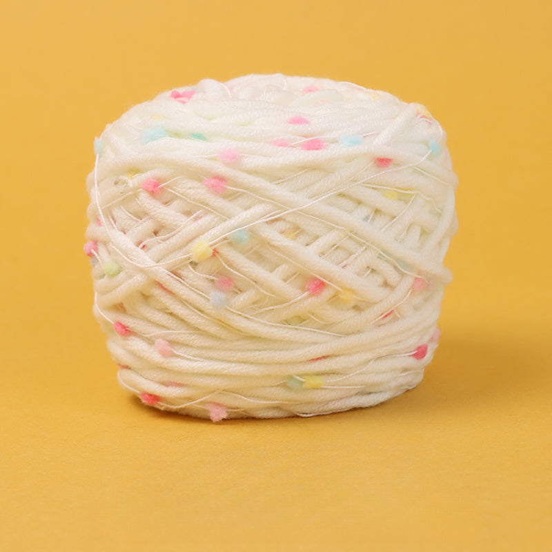 Colored Bean Thread Mohair Yarn 100% Cotton for DIY Crocheting and Knitting