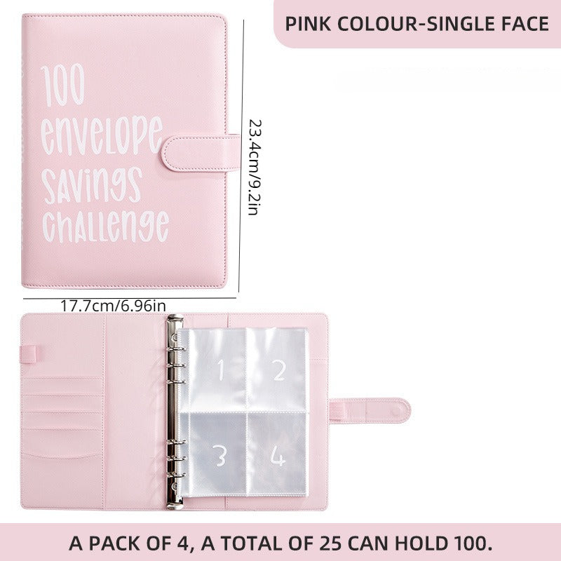 100 Envelope Challenge Couple Budget Notebook