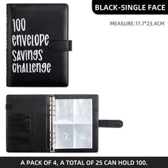 100 Envelope Challenge Couple Budget Notebook