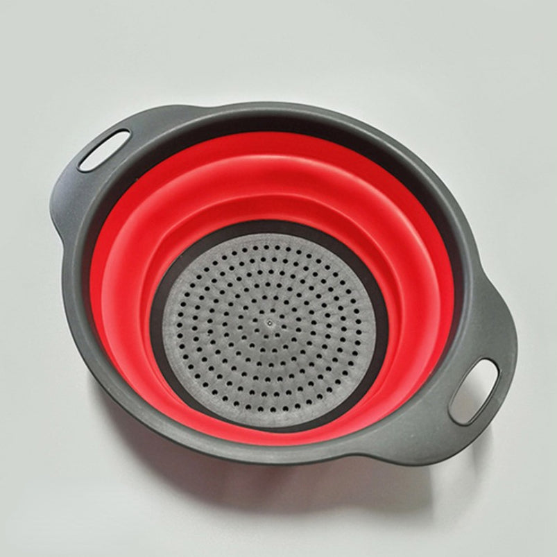 Collapsible Silicone Colander - Pasta Veggies Fruit Bowl