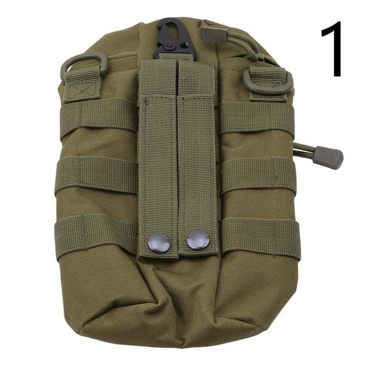 Zipper Camo Water Bottle Bag with Small Pouch, Portable Cup Holder for Outdoor