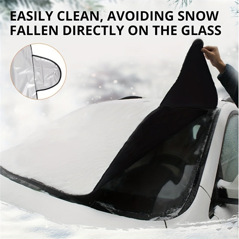 Foldable Windshield Cover for Snow and Sun Protection
