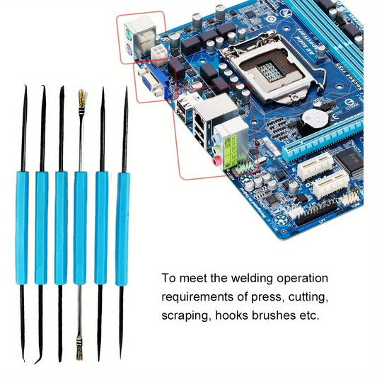 6pcs Solder Assist Repair Tool Double-sided Soldering Aid Set