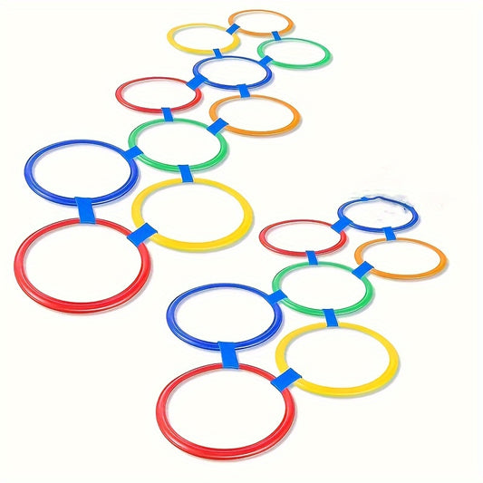 5pcs Hopscotch Circular Obstacle Course Playground Balance Agility Set