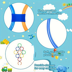 5pcs Hopscotch Circular Obstacle Course Playground Balance Agility Set