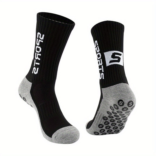 Sports Crew Socks Non-slip Wear-resistant Grip Socks