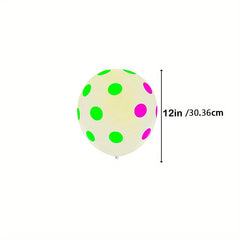 10pcs UV Neon Balloons Glow In The Dark UV Light Fluorescent Balloons