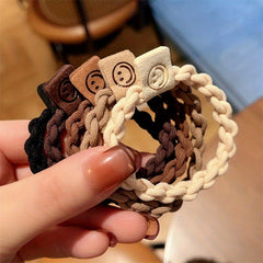 Smiley Face Elastic Head Rope Hair Ties