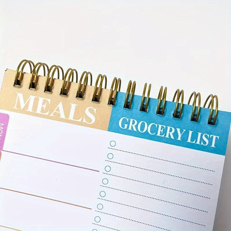 Weekly Meal Planner Pad with Tear Off Grocery Checklist