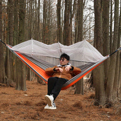 Portable Camping Hammock with Mosquito Net for Outdoor Adventures