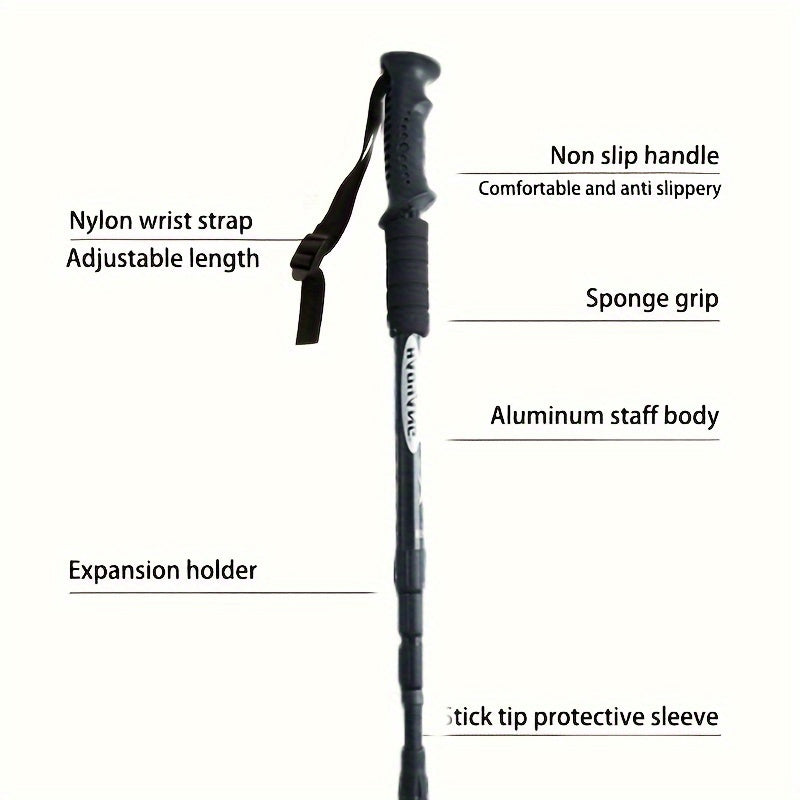 Ultralight Telescopic Trekking Pole for Outdoor Camping and Hiking