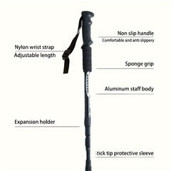 Ultralight Telescopic Trekking Pole for Outdoor Camping and Hiking