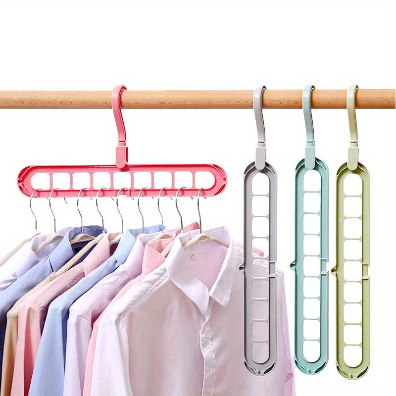 Magic Foldable Drying Rack Nine Holes Hanger