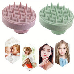 Silicone Shampoo Brush Scalp Massage Comb Hair Washing Comb