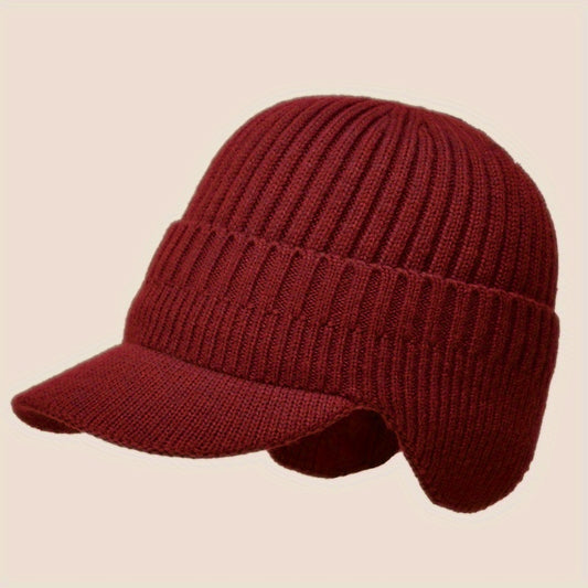 Men's Thickened Knitted Hat Ear Protection Winter Hat