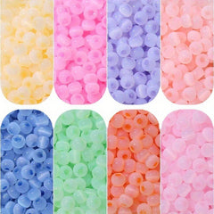 10g 150pcs 4mm Jade Cat Eye Rice Beads Glass Beads Handcraft DIY