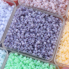 10g 150pcs 4mm Jade Cat Eye Rice Beads Glass Beads Handcraft DIY