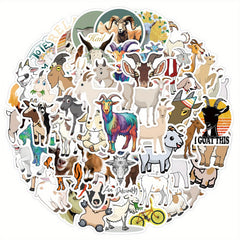 60pcs Cartoon Goat Stickers DIY Skateboard Laptop Phone Case Gift Stickers