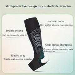 2pcs Compression Calf Ankle Sleeves Anti Collision Shin Guards